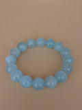 Pale Aqua 13.8 mm Aquamarine Bracelet (#B903)