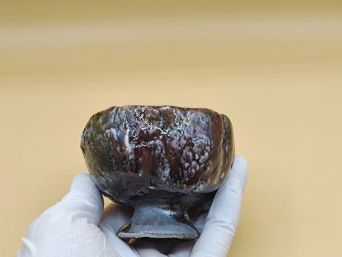 A Cup Born from Darkness and Light — Shino Wood-Fired Chawan — product view 2