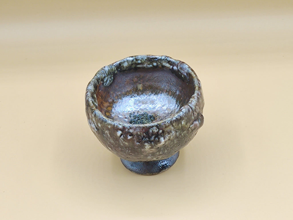 A Cup Born from Darkness and Light — Shino Wood-Fired Chawan — product view 4