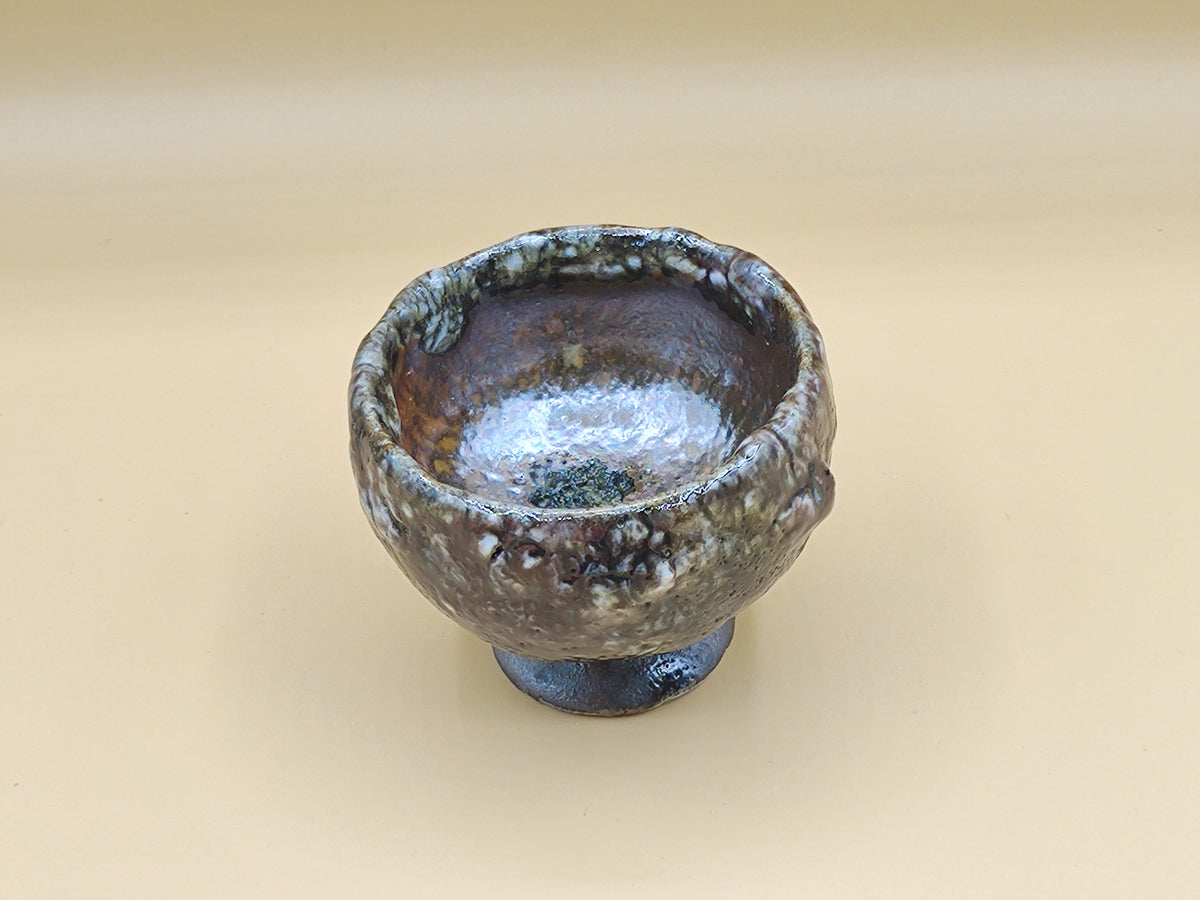 A Cup Born from Darkness and Light — Shino Wood-Fired Chawan — product view 4