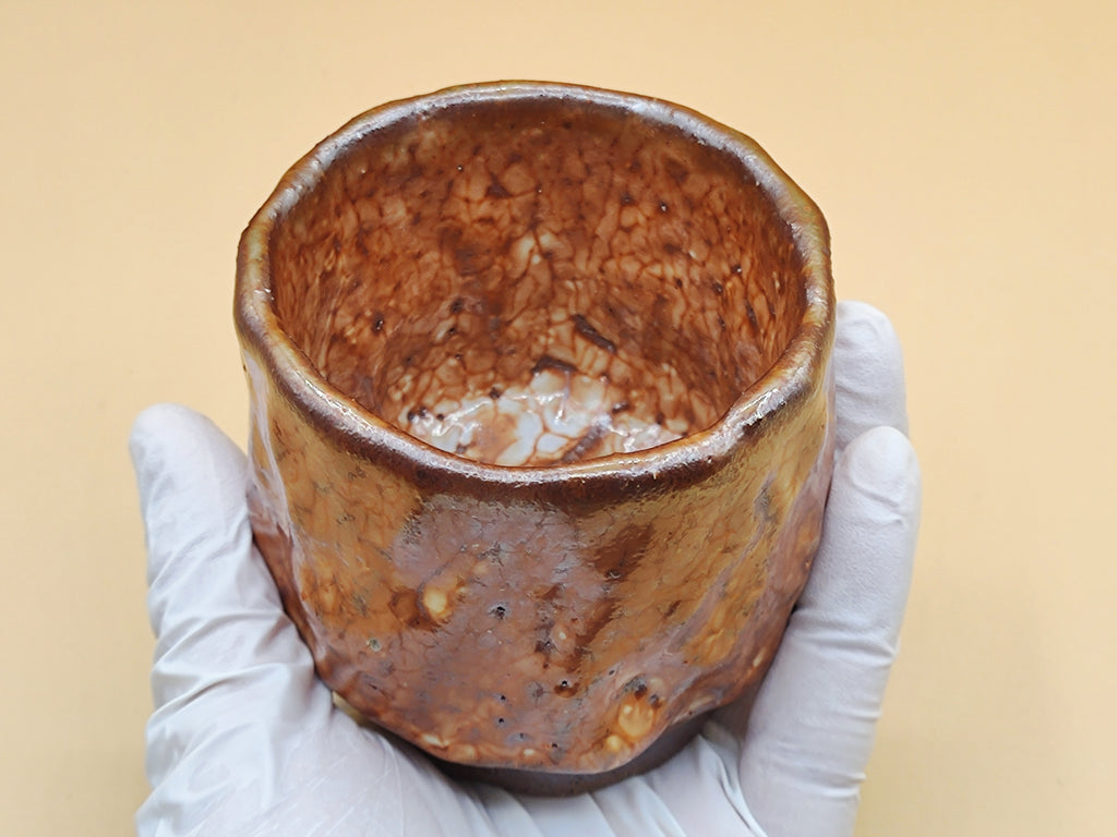 Fire, Clay, and the Mark of the Maker — Shino Wood-Fired Teacup — product view 3
