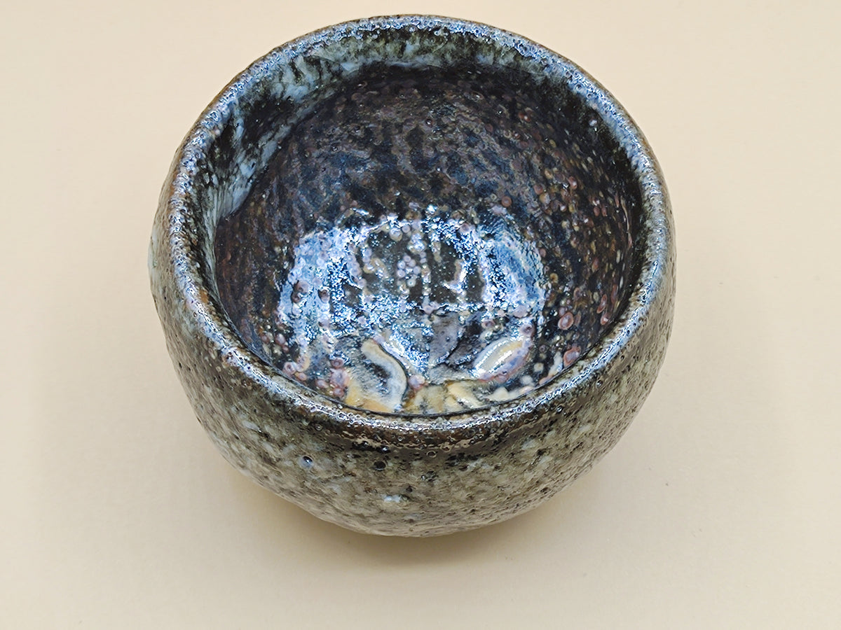 Stone from the Deep — Shino Wood-Fired Teacup — product view 3