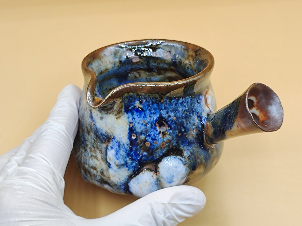The Galaxy Pour — Shino Wood-Fired Tea Pitcher