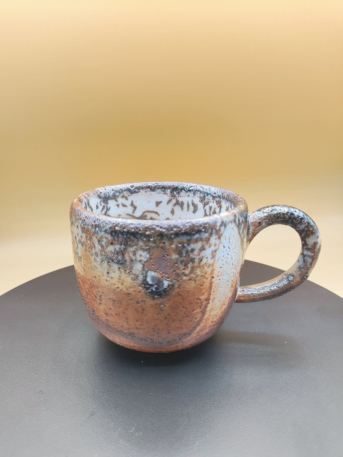 Red Earth, White Ash — Shino Wood-Fired Tea Mug — product view 2