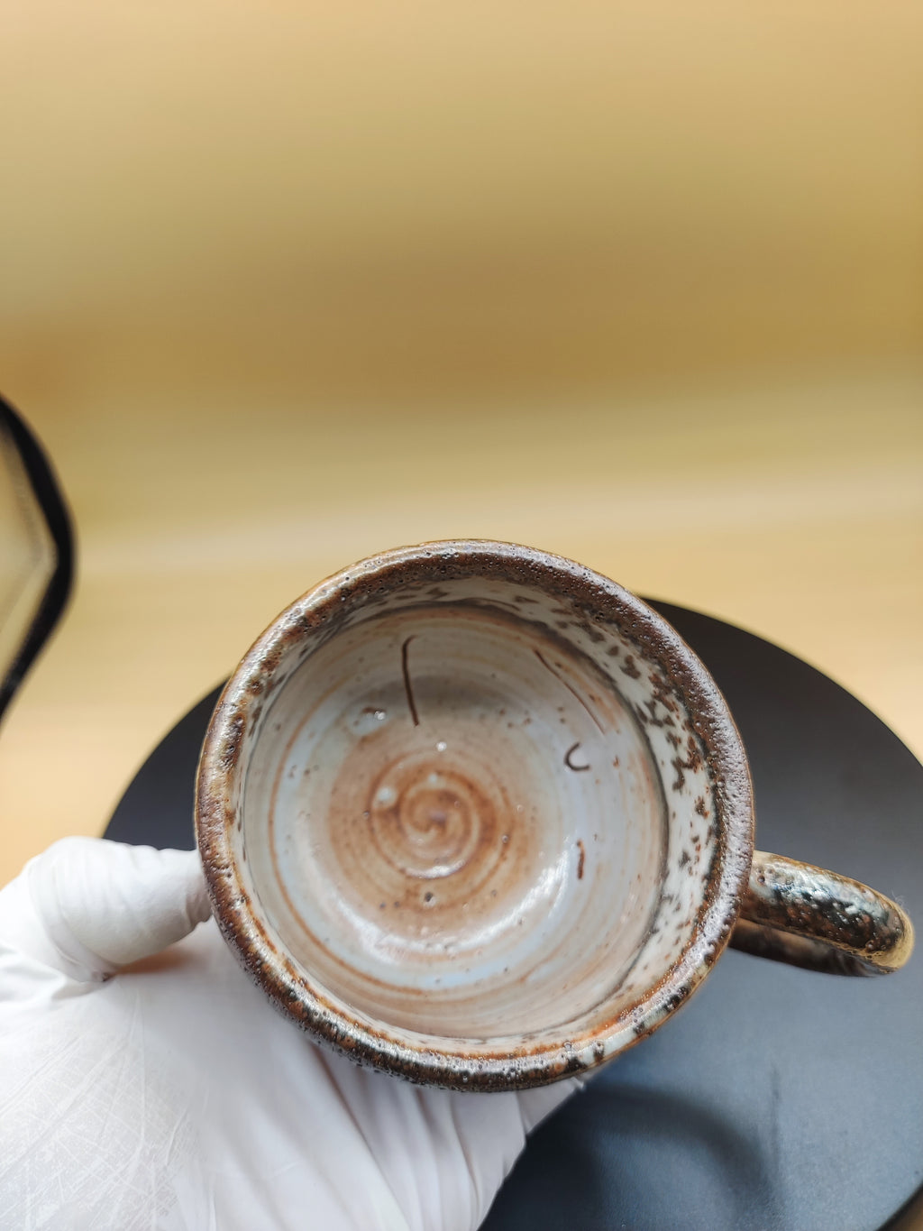 Red Earth, White Ash — Shino Wood-Fired Tea Mug — product view 6