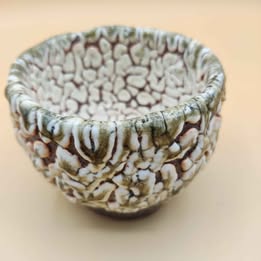 The Coral Reef — Shino Wood-Fired Teacup — product view 2
