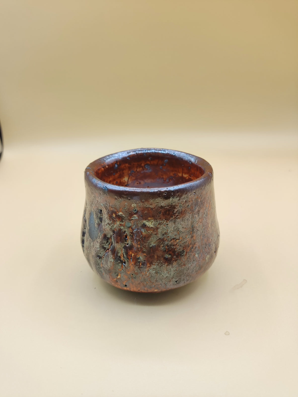 Liquid Fire, Frozen in Clay — Shino Wood-Fired Teacup